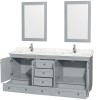 Acclaim 72" Oyster Grey (Vanity Only Pricing)